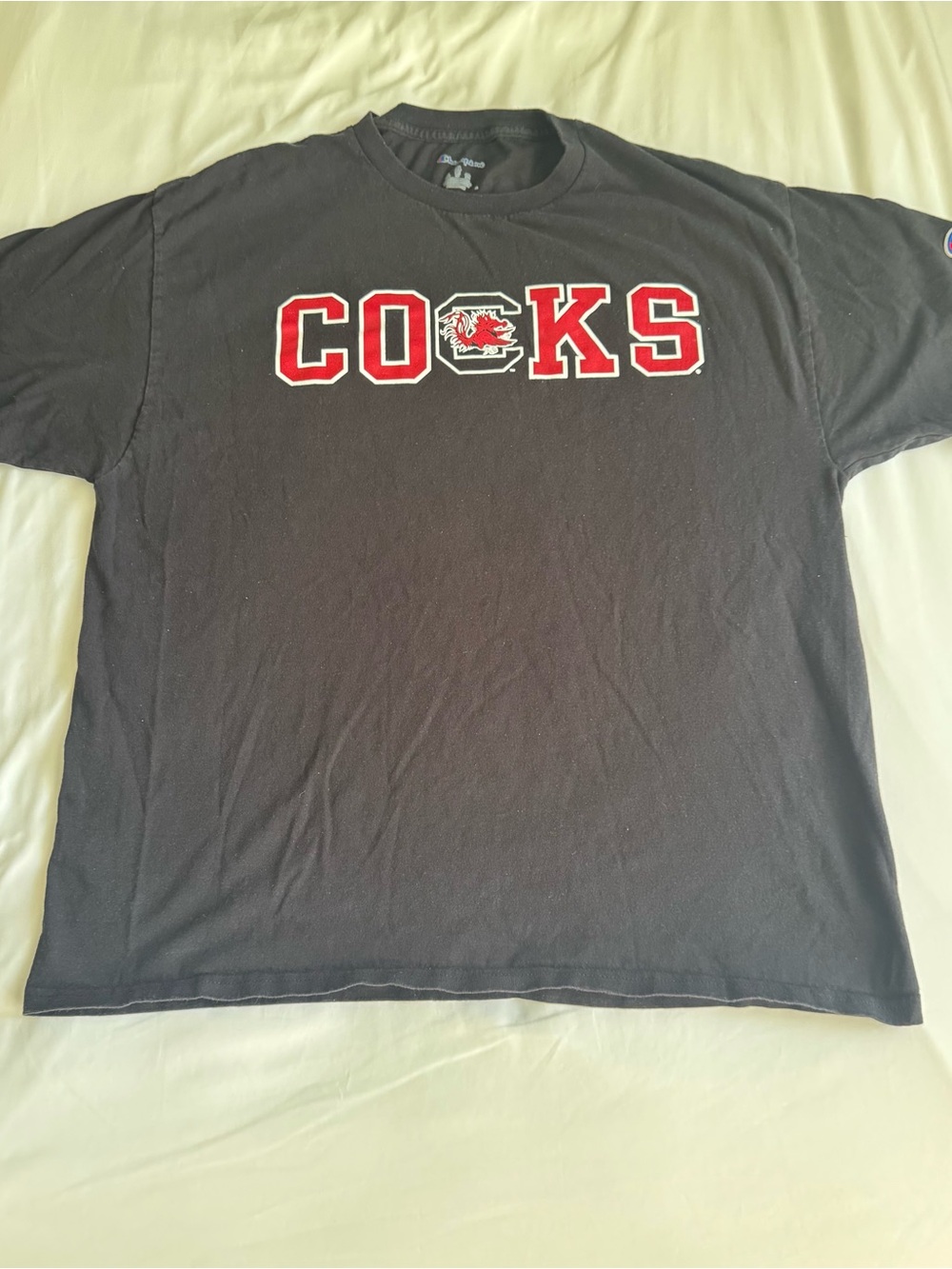 Champion Men’s Black Graphic University of South Carolina “COCKS” Tee